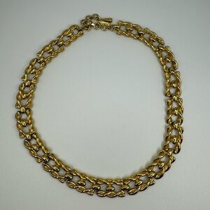 Vintage Gold-Tone Chunky Chain Link Neckla